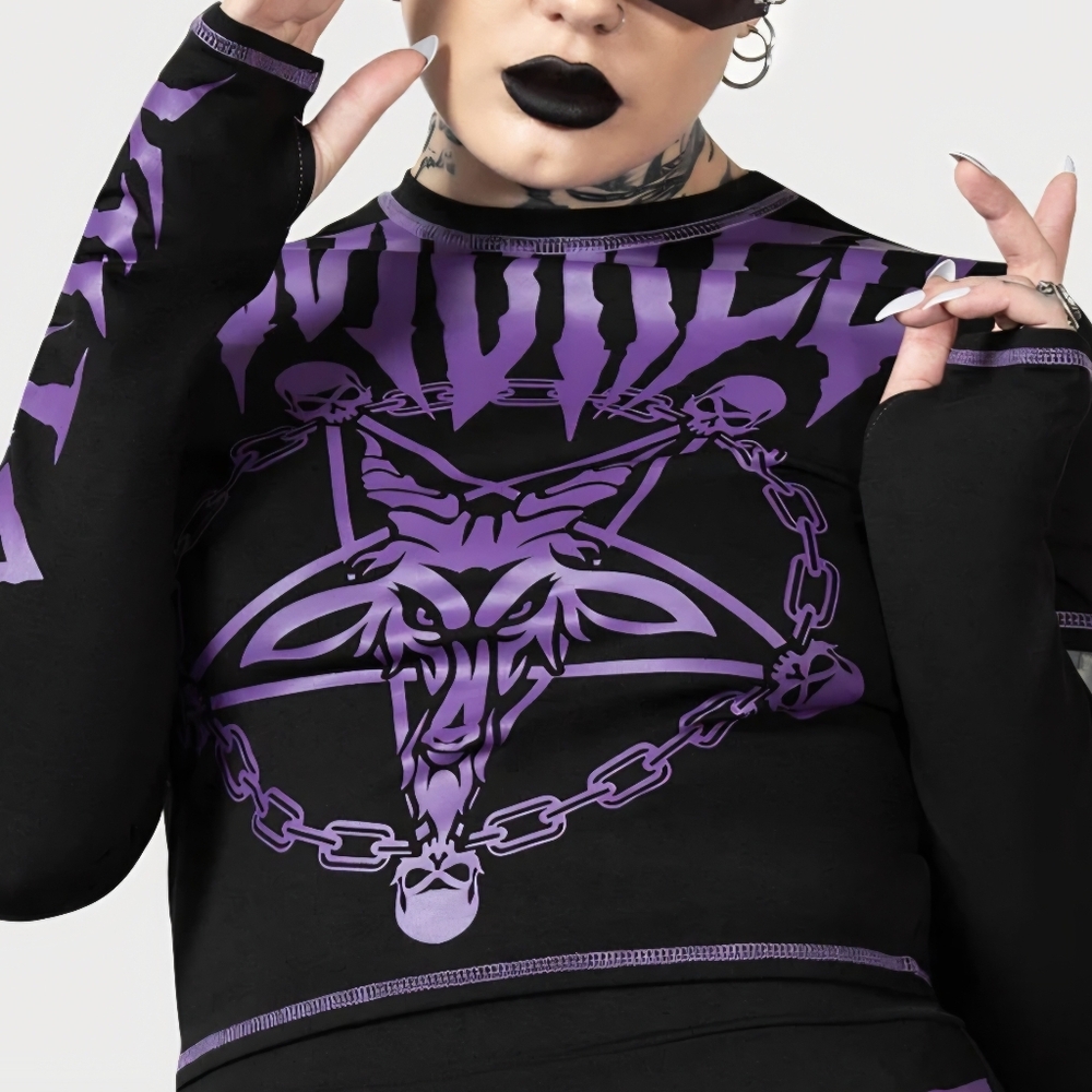 Killstar Wicked Baphomet Charnel Top